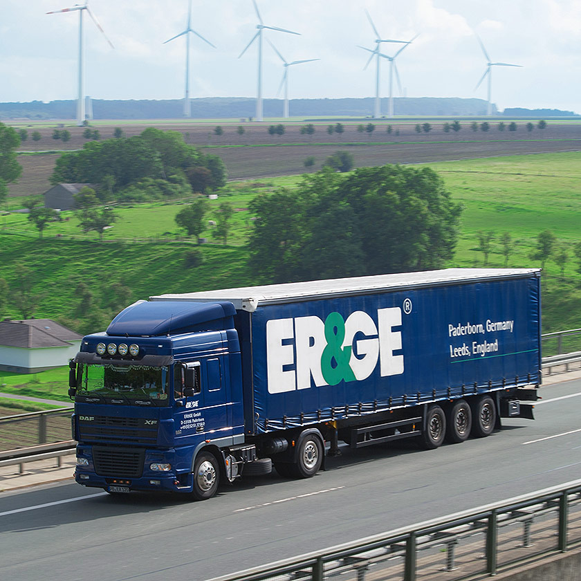 ER&GE truck near Paderborn